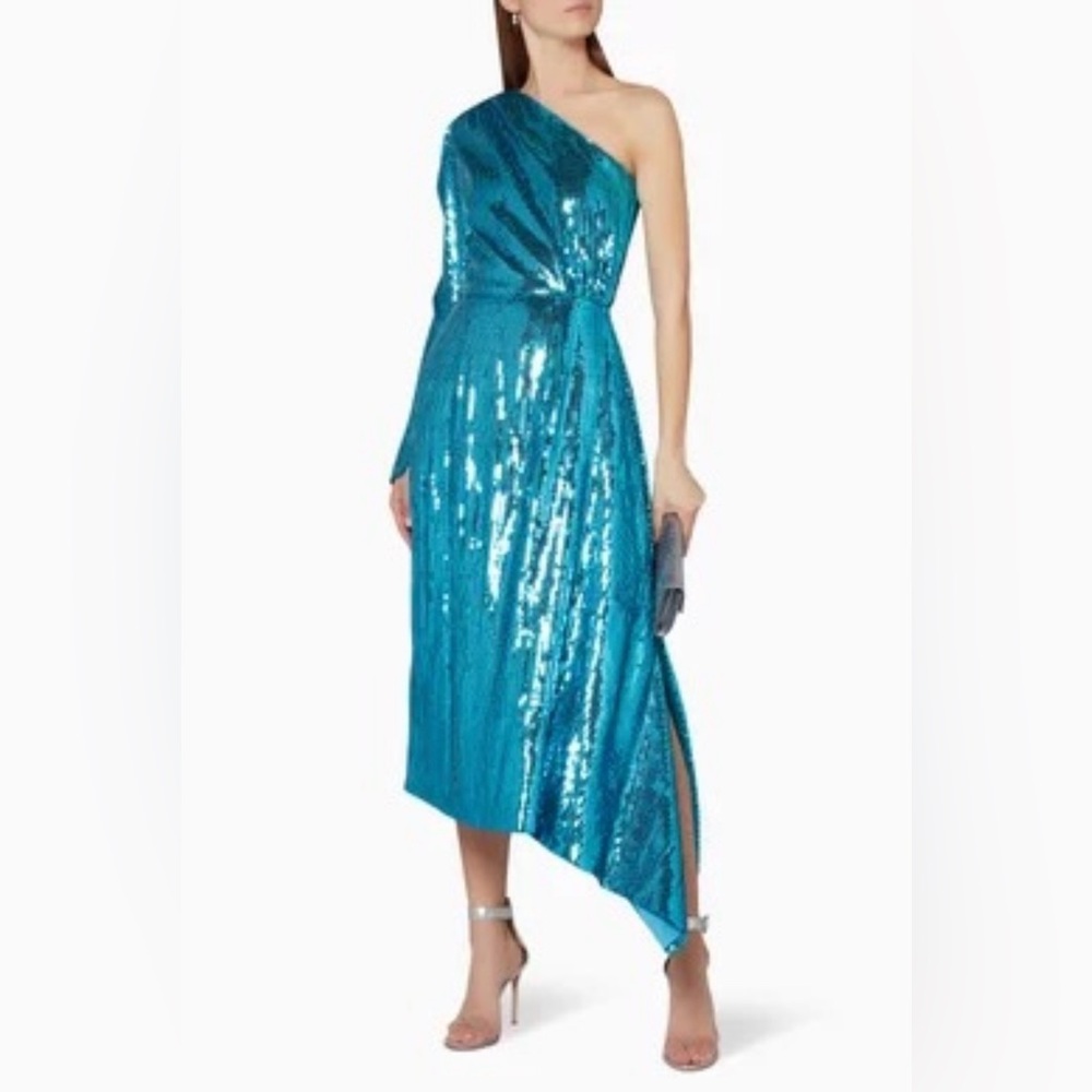 16 Arlington NEW One Shoulder Sequin Gown Size 12